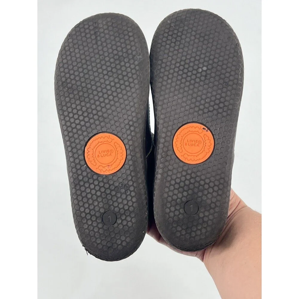 Livie & Luca AMICA T-Strap Mary Jane Brown Size 1Y EcoBreathe